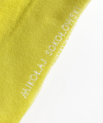 Black yellow and white socks SET OF 3 PAIRS