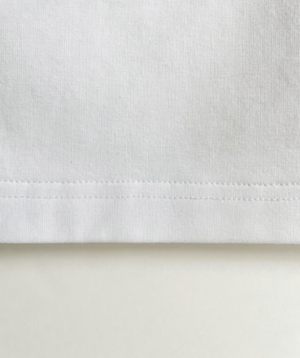 White organic jersey shorts