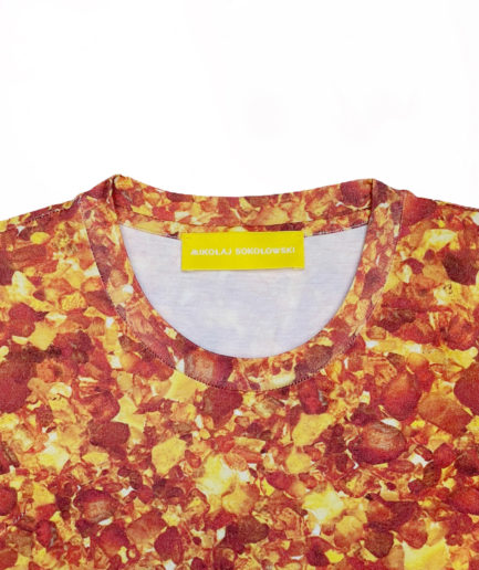 Allover amber printed jersey t-shirt