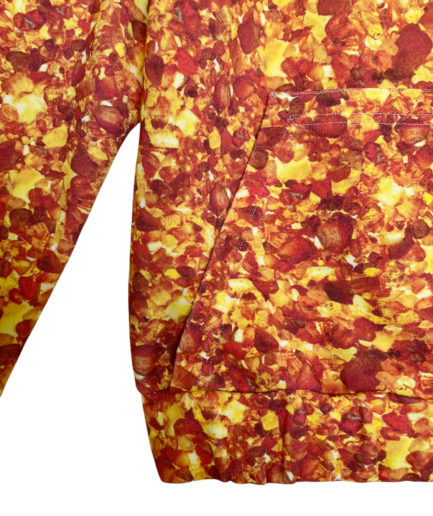 Amber allover printed jersey hoody