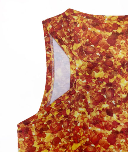 Allover amber printed jersey tanktop