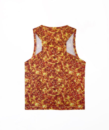 Allover amber printed jersey tanktop