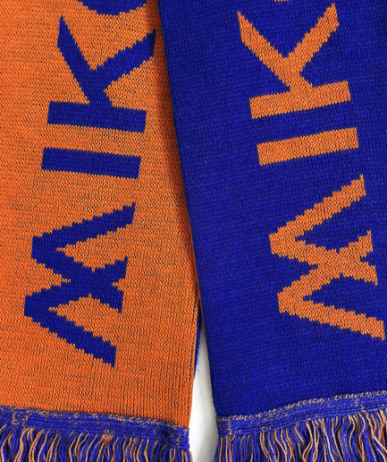 Supporter's orange and blue scarf