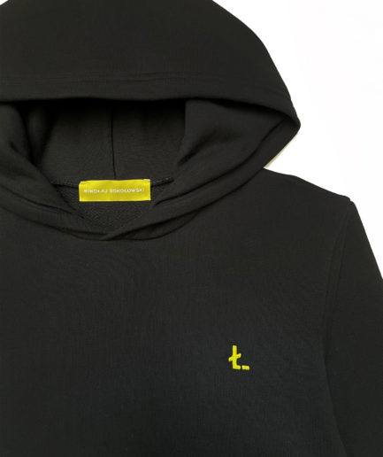 Black jersey hoody